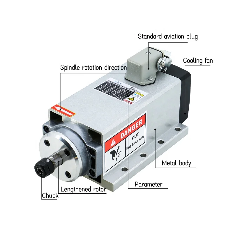 HLTNC Milling Machine Spindle  - Er20 Collet Chuck Spindle Motor 220V recension och pris