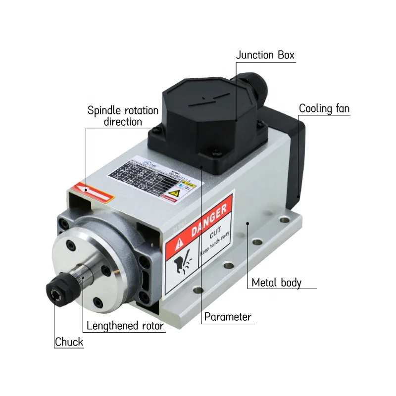 HLTNC Milling Machine Spindle  - Er20 Collet Chuck Spindle Motor 220V recension och pris